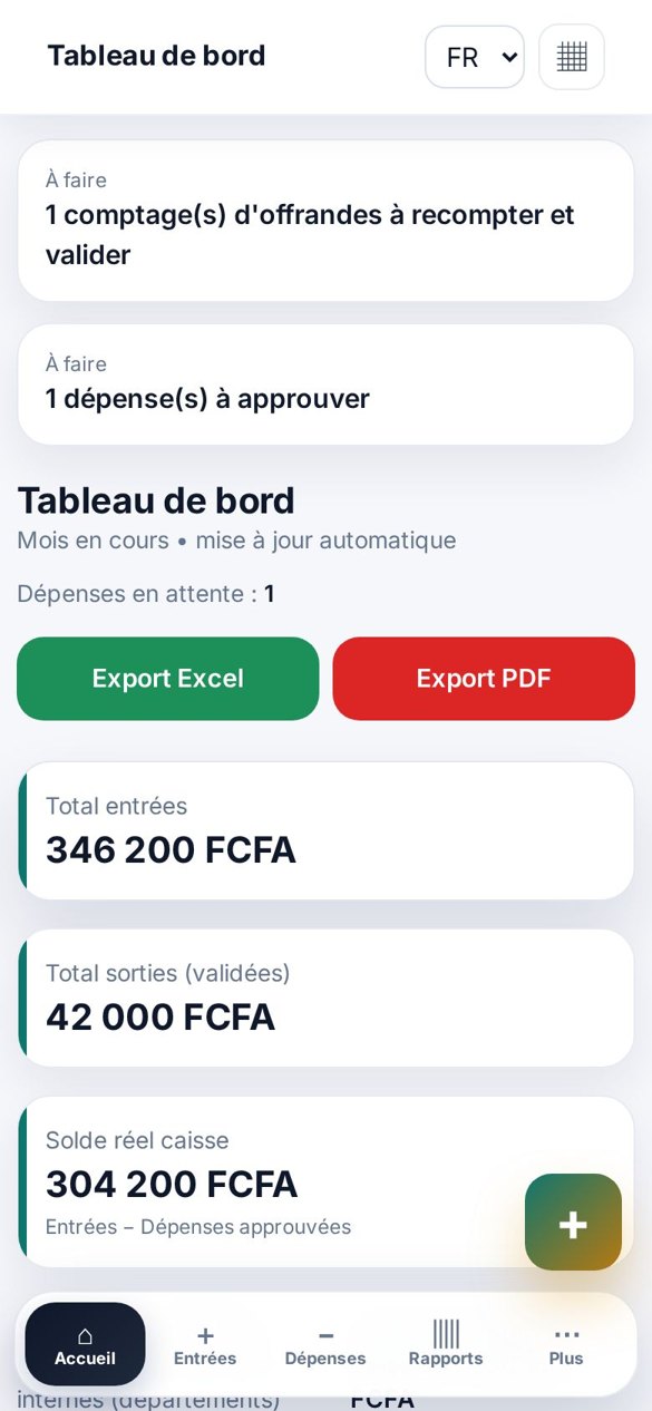 Suivi des finances de l'église avec Church Finance